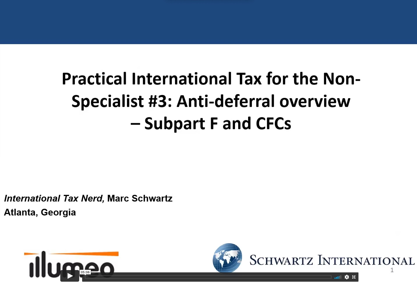 practical international tax for the non-specialist 3